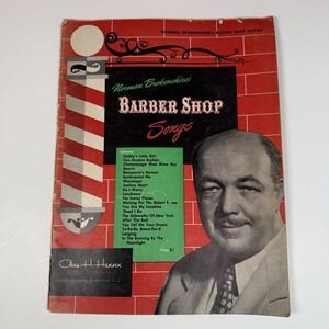 Norman Brokenshire's Barber Shop Songs Music Songbook‎ Piano Vocal 1950 Vintage